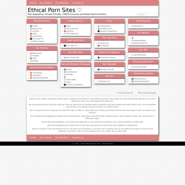 Ethical Porn Sites on thepornlogs.com